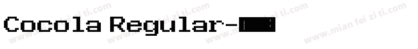 Cocola Regular字体转换
